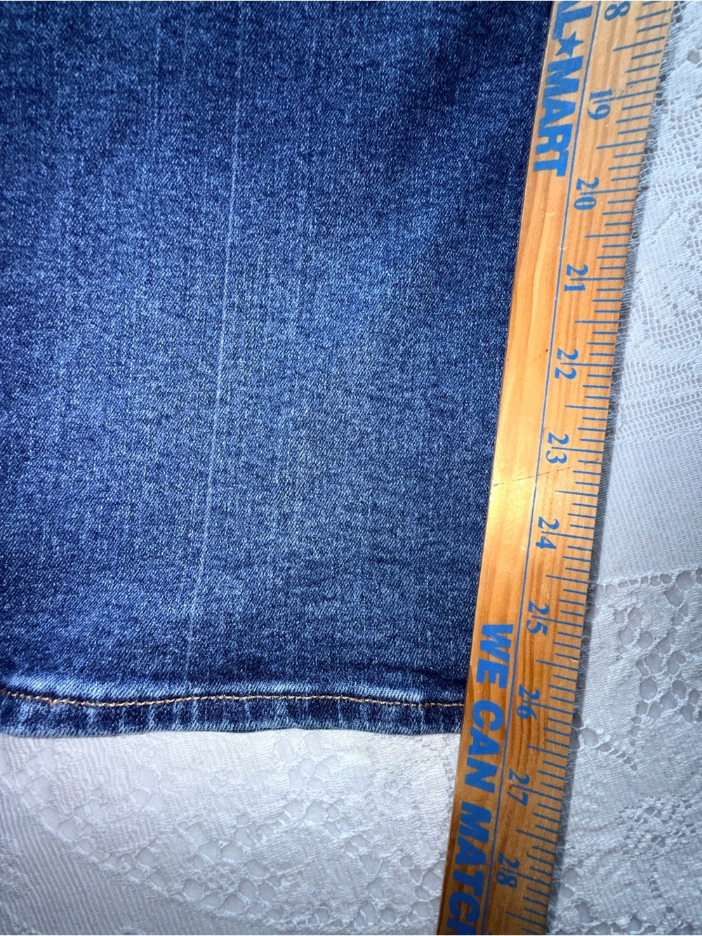 Madewell Maternity Kick Out Bootcut Jeans Blue Denim Size 33 CKP473227266 - Picture 9 of 12